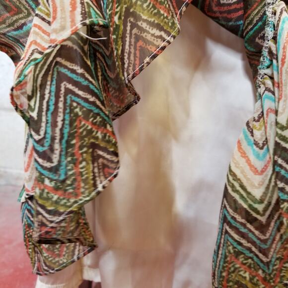 Pure Sugar Boho Zig Zag Maxi Dress Small - Picture 10 of 12